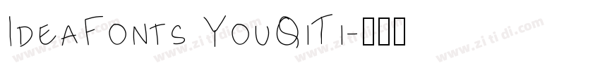 IdeaFonts YouQiTi字体转换